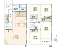 【神奈川県/横浜市磯子区洋光台】磯子区洋光台6丁目　新築戸建　2号棟/全3棟 間取り図