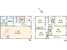 【神奈川県/横浜市港南区日野南】港南区日野南7丁目　新築戸建　全1棟 間取り図