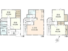 【神奈川県/横浜市磯子区洋光台】磯子区洋光台1丁目　中古戸建 間取り図