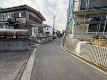 【神奈川県/横浜市磯子区森が丘】磯子区森が丘二丁目　新築戸建　1号棟/全3棟 前面道路