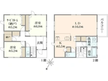 【神奈川県/鎌倉市梶原】鎌倉市梶原2丁目　新築戸建　C棟/全3棟 間取り図