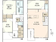 【神奈川県/横浜市磯子区洋光台】磯子区洋光台二丁目　新築戸建　2号棟/全3棟 間取り図