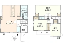 【神奈川県/逗子市久木】逗子市久木3丁目　新築戸建　2号棟/全2棟 間取り図