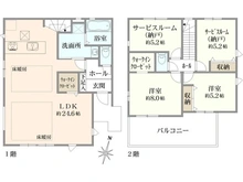 【神奈川県/横浜市栄区犬山町】栄区犬山町　新築戸建　1号棟/全2棟 間取り図