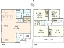 【神奈川県/横浜市栄区犬山町】栄区犬山町　新築戸建　2号棟/全2棟 間取り図