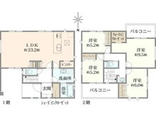 【神奈川県/横浜市栄区庄戸】栄区庄戸3丁目2期　新築戸建 間取り図