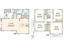 【神奈川県/横浜市栄区東上郷町】栄区東上郷町2期　新築戸建 間取り図