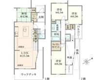 【神奈川県/横浜市磯子区洋光台】磯子区洋光台2丁目　新築戸建　1号棟/全2棟 間取り図