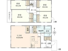 【神奈川県/横浜市栄区桂台西】栄区桂台西2丁目　新築戸建　3号棟/全3棟 間取り図