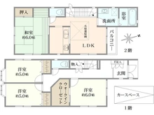 【神奈川県/横浜市磯子区栗木】磯子区栗木2丁目　中古戸建 間取り図