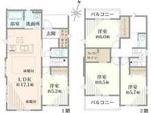 【神奈川県/鎌倉市梶原】鎌倉市梶原1期　新築分譲住宅全2棟　1号棟 間取り図