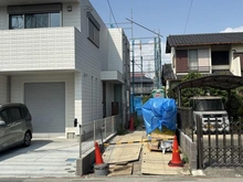 【神奈川県/鎌倉市台】鎌倉市台5丁目　新築戸建　全1棟 建築中の外観