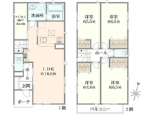 【神奈川県/藤沢市城南】藤沢市城南第6（I期）新築分譲住宅全7棟 3号棟 間取り図