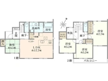 【神奈川県/藤沢市円行】藤沢市円行　新築戸建1号棟(全3棟) 間取り図