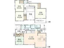 【神奈川県/藤沢市円行】藤沢市円行　新築戸建3号棟(全3棟) 間取り図