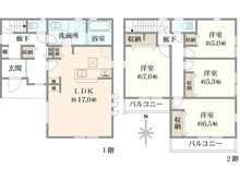 【神奈川県/鎌倉市関谷】鎌倉市関谷 新築戸建1号棟（全2棟） 間取り図
