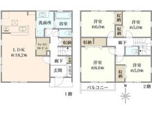 【神奈川県/鎌倉市関谷】鎌倉市関谷 新築戸建2号棟（全2棟） 間取り図