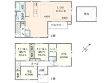 【神奈川県/鎌倉市大船】鎌倉市大船　新築戸建　1号棟/全2棟 間取り図