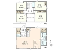 【神奈川県/鎌倉市津】鎌倉市津2期　新築戸建　全1棟 間取り図