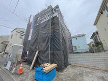 【神奈川県/横浜市港南区笹下】横浜市港南区笹下3丁目　新築戸建 建築中の外観