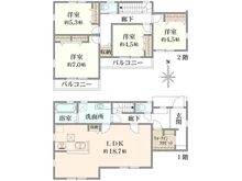 【神奈川県/横浜市栄区庄戸】横浜市栄区庄戸3丁目　新築戸建(全1棟) 間取り図