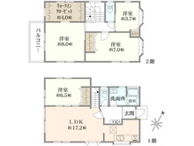 【神奈川県/逗子市久木】逗子市久木5丁目　戸建 間取り図