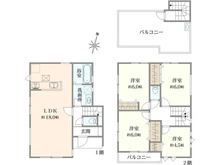 【神奈川県/横浜市栄区上郷町】横浜市栄区上郷町　新築戸建3号棟(全4棟) 間取り図