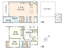 【神奈川県/三浦郡葉山町一色】三浦郡葉山町一色　新築戸建2号棟(全2棟) 間取り図