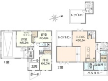【神奈川県/鎌倉市西鎌倉】鎌倉市西鎌倉4丁目　新築戸建(全1棟) 間取り図