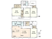 【神奈川県/横浜市磯子区田中】横浜市磯子区田中2丁目　新築戸建 間取り図