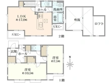 【神奈川県/茅ヶ崎市円蔵】茅ヶ崎市円蔵　中古戸建 間取り図