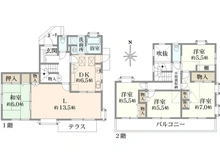 【神奈川県/横浜市青葉区大場町】横浜市青葉区大場町　中古戸建 間取り図
