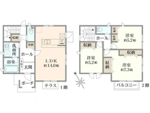 【神奈川県/横浜市栄区公田町】栄区公田町　中古戸建 間取り図