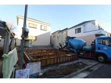 【神奈川県/横浜市泉区中田南】泉区中田南5丁目　新築戸建　全1棟 建築中の外観
