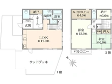 【神奈川県/鎌倉市台】鎌倉市台4丁目　中古戸建 間取り図