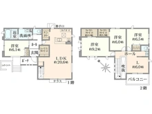 【神奈川県/鎌倉市稲村ガ崎】鎌倉市稲村ガ崎5丁目　新築戸建　全1棟 間取り図