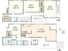 【神奈川県/逗子市小坪】逗子市小坪7丁目　中古戸建 間取り図