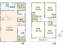 【神奈川県/鎌倉市二階堂】鎌倉市二階堂  新築戸建 2号棟/全2棟 間取り図