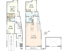 【神奈川県/茅ヶ崎市東海岸北】茅ヶ崎市東海岸北2丁目　新築戸建　No.B/全2棟 間取り図