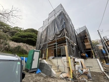 【神奈川県/横浜市栄区笠間】横浜市栄区笠間4丁目　新築戸建　1号棟(全6棟) 建築中の外観
