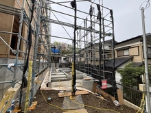 【神奈川県/横浜市栄区笠間】横浜市栄区笠間4丁目　新築戸建　6号棟(全6棟) 建築中の外観