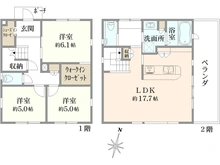 【神奈川県/横浜市神奈川区三ツ沢下町】神奈川区三ツ沢下町　中古戸建 間取り図