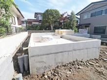 【神奈川県/横浜市栄区上之町】栄区上之町　新築戸建　1期 建築中の外観