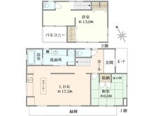 【神奈川県/鎌倉市高野】鎌倉市高野　中古戸建 間取り図