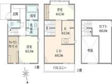【神奈川県/鎌倉市大町】鎌倉市大町5丁目　新築戸建　B棟/全2棟 間取り図