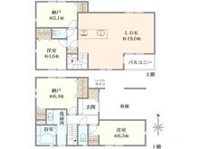 【神奈川県/川崎市宮前区馬絹】川崎市宮前区馬絹4丁目　新築戸建　1号棟 間取り図