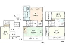 【神奈川県/横浜市青葉区新石川】新石川4丁目　中古戸建 間取り図
