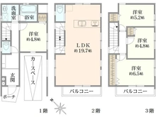【神奈川県/川崎市宮前区神木本町】宮前区神木本町3丁目　中古戸建 間取り図