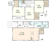 【神奈川県/横浜市青葉区大場町】青葉区大場町　新築戸建て4号棟 間取り図
