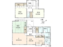 【神奈川県/横浜市緑区三保町】横浜市緑区三保町　中古戸建て 間取り図